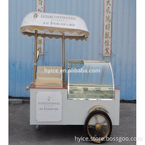 Factory direct supply the low temperature popsicle/ice cream display cabinet cart